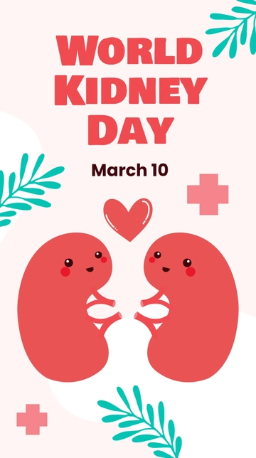 Free World Kidney Day WhatsApp Post Template to Edit Online