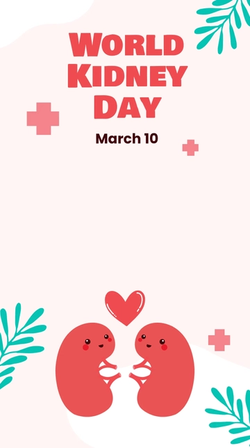 Free World Kidney Day Snapchat Geofilter Template to Edit Online