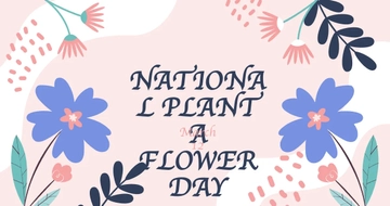 Free National Plant A Flower Day Facebook Post Template to Edit Online