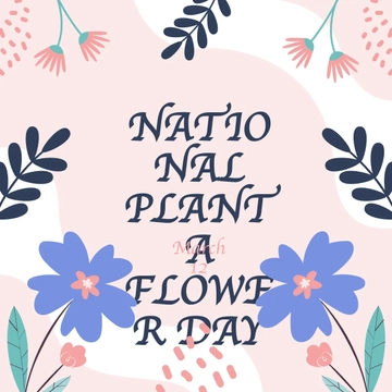 Free National Plant A Flower Day LinkedIn Post Template to Edit Online