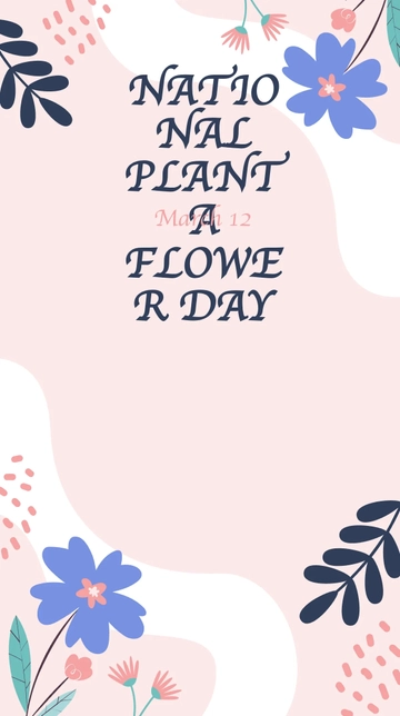 Free National Plant A Flower Day Snapchat Geofilter Template to Edit Online