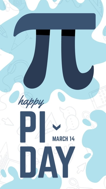 Free Pi Day WhatsApp Post Template to Edit Online