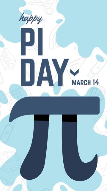 Free Pi Day Instagram Story Template to Edit Online