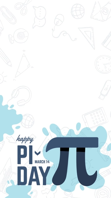Free Pi Day Snapchat Geofilter Template to Edit Online