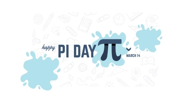 Free Pi Day YouTube Banner Template to Edit Online