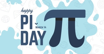 Free Pi Day Facebook Post Template to Edit Online