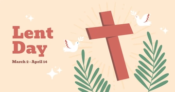 Free Lent Day Facebook Post Template to Edit Online