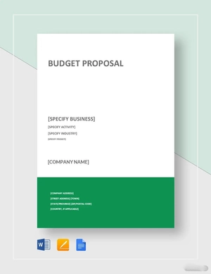 Budget Proposal Template