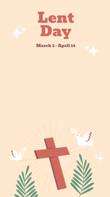 Free Lent Day Snapchat Geofilter Template to Edit Online