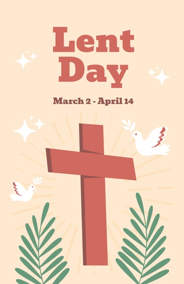 Free Lent Day Poster Template to Edit Online