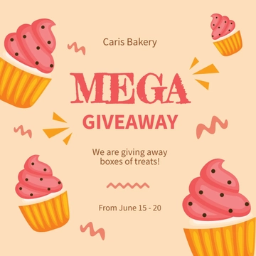 Free Giveaway Announcement Instagram Post Template to Edit Online