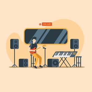 Music Studio Illustration