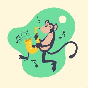 Funny Music Illustration