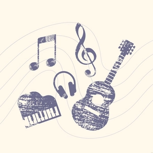 Grunge Music Illustration