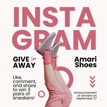 Free Campaign Giveaway Instagram Template to Edit Online