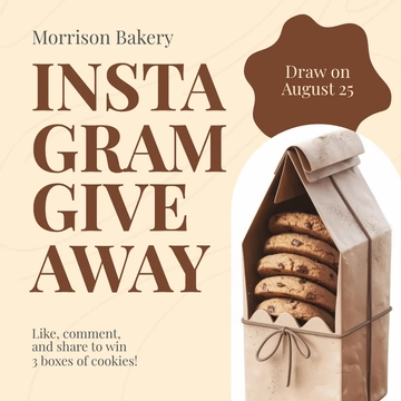 Free Small Business Instagram Giveaway Template to Edit Online