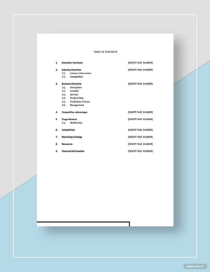 Business Development Plan Template