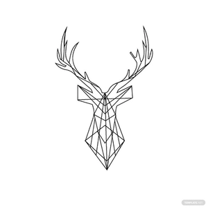 Geometric Deer Vector