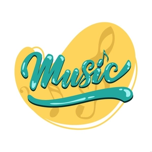 Music Typography Illustration