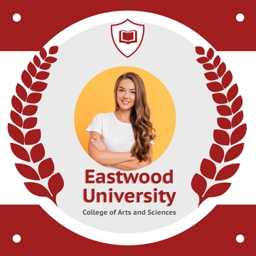 Free University Facebook Profile Frame Template to Edit Online