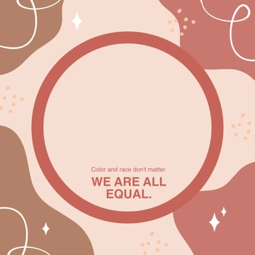 Free Diversity Representation and Equality Facebook Profile Frame Template to Edit Online