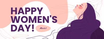 Free Happy Women's Day Facebook Cover Template to Edit Online