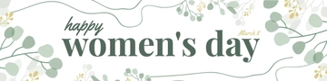 Free Women's Day LinkedIn Banner Template to Edit Online