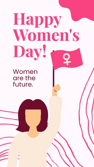Free Happy Women's Day WhatsApp Status Template to Edit Online