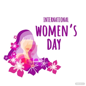 Purple Women's Day Vector