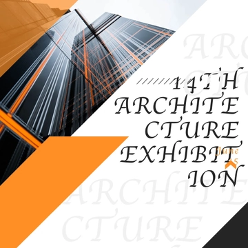 Free Architecture Exhibition Linkedin Post Template to Edit Online