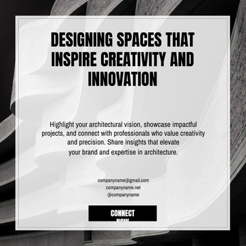 Free Architect Linkedin Post Template to Edit Online