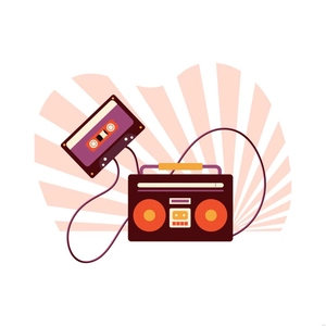 Old School Music Illustration