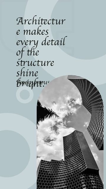 Free Architecture Quote Whatsapp Post Template to Edit Online