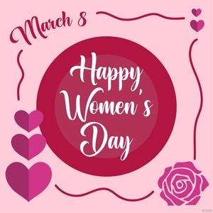 Women's Day Card Vector