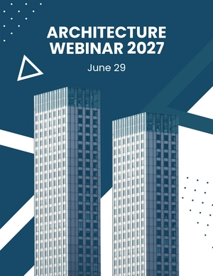 Architecture Webinar Flyer Template