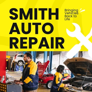 Free Auto Repair Instagram Post Template to Edit Online
