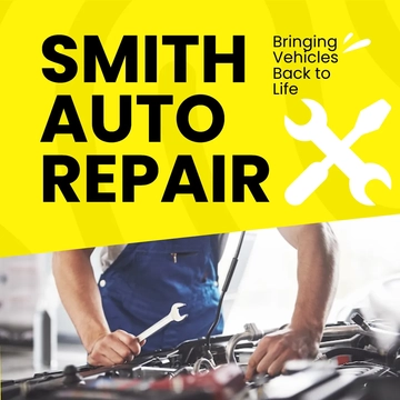Free Auto Repair LinkedIn Post Template to Edit Online