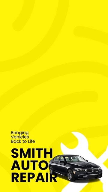 Free Auto Repair Snapchat Geofilter Template to Edit Online