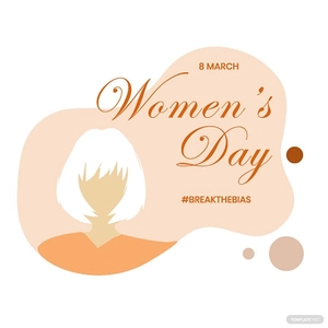 White Women's Day Vector