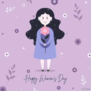 Cartoon Women's Day Vector