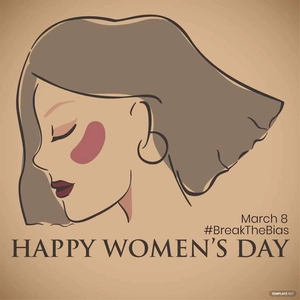 Vintage Women's Day Vector