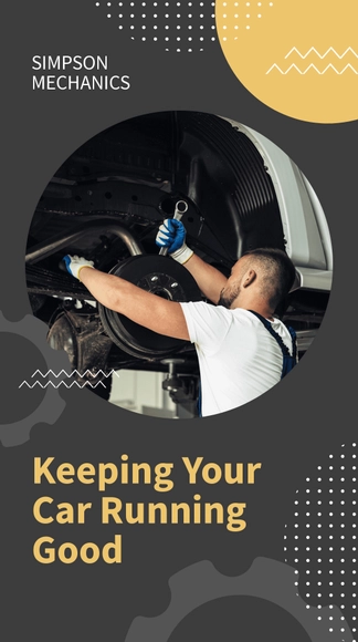 Free Car Mechanic WhatsApp Post Template to Edit Online