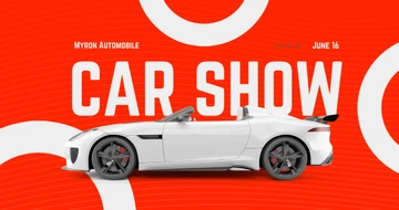 Free Car Show Facebook Post Template to Edit Online