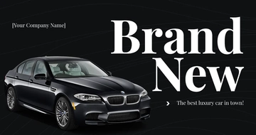 Free Luxury Car Facebook Post Template to Edit Online