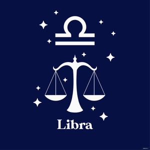 White Libra Vector