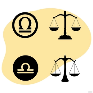 Black Libra Vector