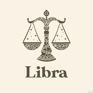 Vintage Libra Vector