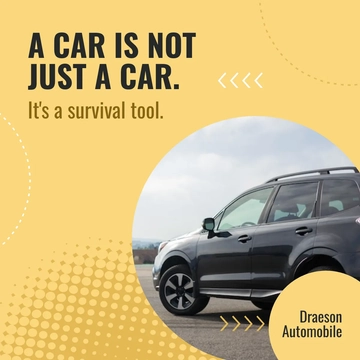 Free Car Marketing Instagram Post Template to Edit Online