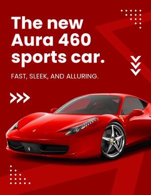 Sports Car Flyer Template