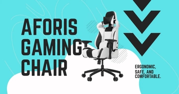Free Gaming Chair Facebook Post Template to Edit Online